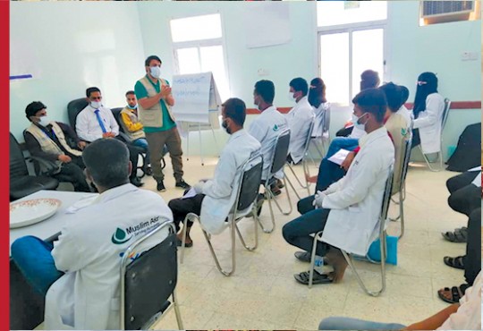 4- day training sessions on Communicable diseases