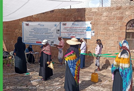 YFCA is providing food assistance within the 8th distribution cycle in 2021