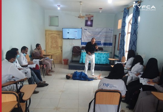 Capacity building of health workers with different courses.