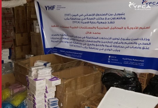 Provision of Medicines, Medical Supplies and Lab Solutions to Al-Shaheed Mohammed Hayl Hospital and Two EMMTs.