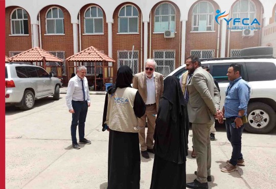 جمعية رعاية الأسرة تستضيف زيارة لمسؤولين إنسانيين كبار للخدمات المقدمة في مستشفى السبعين بصنعاء