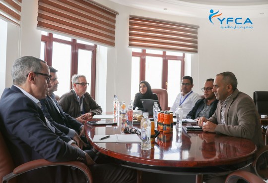 زيارة اليونيسف والكتلة العالمية للمياه والصرف الصحي للجمعية لإجراء مراجعة العمل الإنساني في قطاع المياه والصرف الصحي.