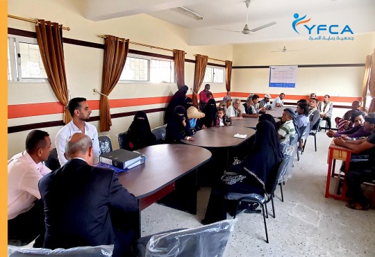 اجتماع تعاوني مع المستفيدين والسلطات المحلية في تعز