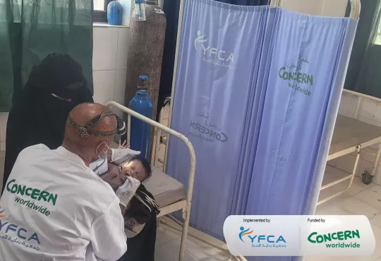 YFCA continues health and nutrition services in Al‑Waziyah, Taiz with Concern Worldwide support