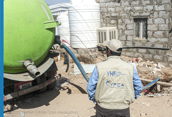 Emptying /desludging overflowing cesspits and septic tanks in IDPs collective sites