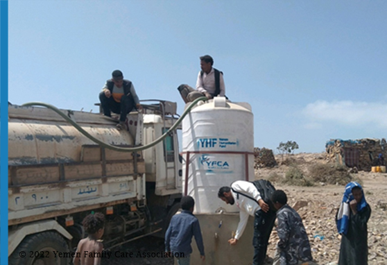 Water Trucking Reduces IDPs Suffering in general, and women in particular