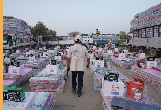 YFCA is conducting NFIs distribution for the vulnerable IDPs within Marib city & Marib district