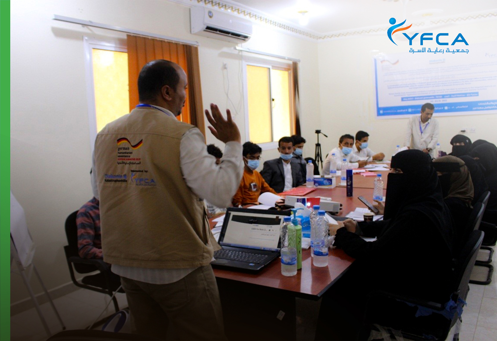 26 surveyors received training courses on beneficiaries' registration and verification mechanism of CFW and UCT activities