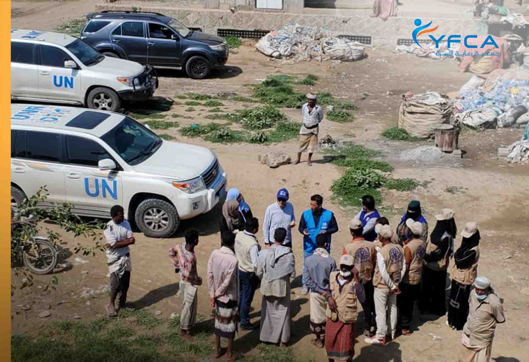 A joint field visit to the IDPs comps of Thi Alsefal district of Ibb governorate