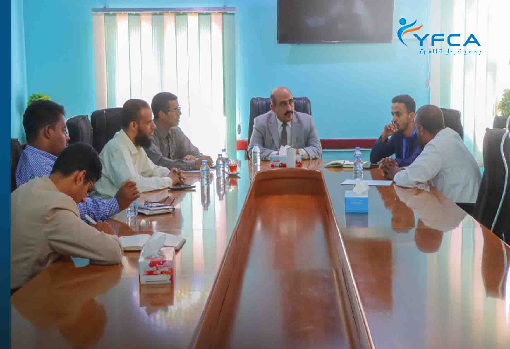 YFCA discussed the needs of Education sector in Hadhramout governorate with the Director of the Ministry of Education Office - Hadhramout
