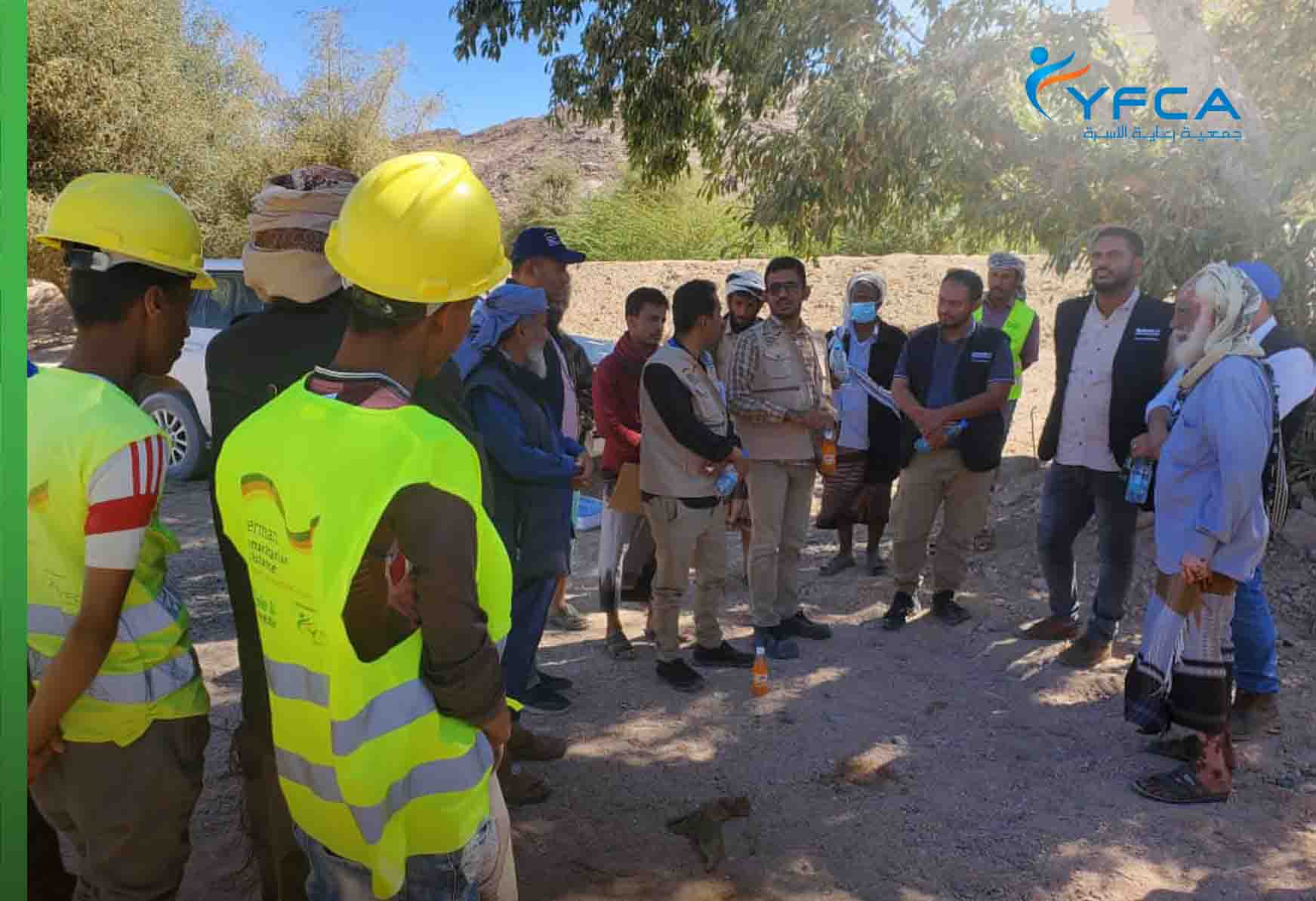 زيارة فريق منظمة  DKH  الألمانية لمقاطعات محافظة شبوة