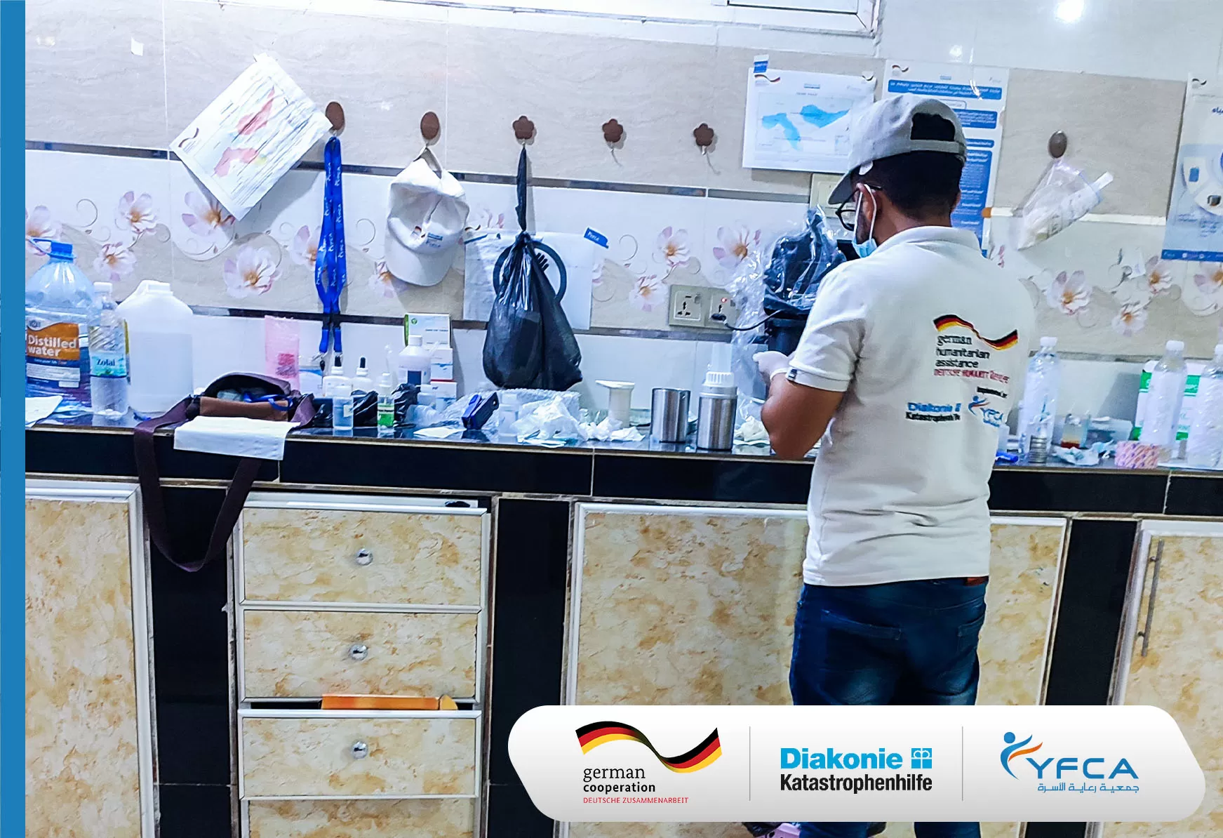 جمعية رعاية الأسرة تجري اختبارات لجودة المياه في محافظتي شبوة والضالع