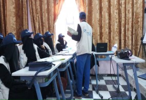 الضالع –قعطبة / دورة تدريبية للعاملين الصحيين حول تعزيز النظافة والوقاية من الأمراض ورسائل التوعية