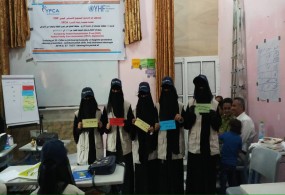 الضالع –قعطبة / دورة تدريبية للعاملين الصحيين حول تعزيز النظافة والوقاية من الأمراض ورسائل التوعية