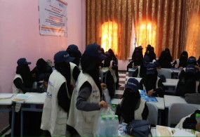 الضالع –قعطبة / دورة تدريبية للعاملين الصحيين حول تعزيز النظافة والوقاية من الأمراض ورسائل التوعية