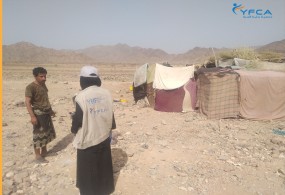 Beneficiaries registration in IDPs camps in Shabwah and Marib