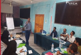 Capacity building of health workers with different courses.