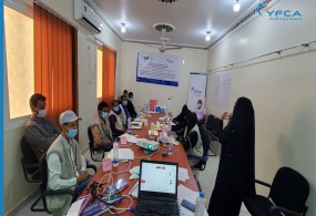 Training of 8 Community Hygiene Volunteers CHVS on key hygiene promotion messages/community mobilization approaches and RCCE for COVID-19 in Ataq district of Shabwah Gov.