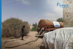 Desludging Cessibit at IDPs camps in Marib city