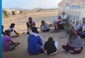 100 hygiene promotion awareness sessions were conducted in five targeted  districts in Shabwah governorate.