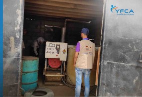 Two water supply systems receive operational support for the first round in Jardan district in Shabwah Governorate.