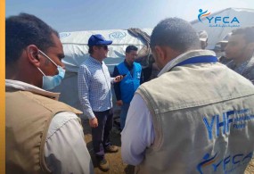 A joint field visit to the IDPs comps of Thi Alsefal district of Ibb governorate