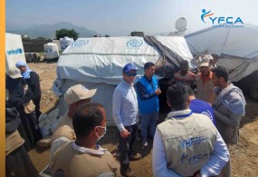 A joint field visit to the IDPs comps of Thi Alsefal district of Ibb governorate