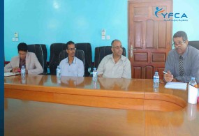 YFCA discussed the needs of Education sector in Hadhramout governorate with the Director of the Ministry of Education Office - Hadhramout