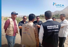 زيارة فريق منظمة  DKH  الألمانية لمقاطعات محافظة شبوة