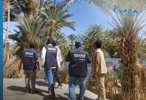 زيارة فريق منظمة  DKH  الألمانية لمقاطعات محافظة شبوة