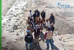 زيارة فريق منظمة  DKH  الألمانية لمقاطعات محافظة شبوة