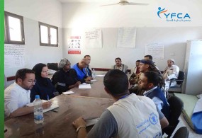 برنامج الغذاء العالمي يزور مديرية الحشا - محافظة الضالع