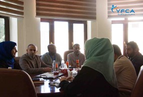 إجتماع قسم برنامج المأوى والحماية التابع لجمعية رعاية الأسرة  مع المجلس الدنماركي للاجئين