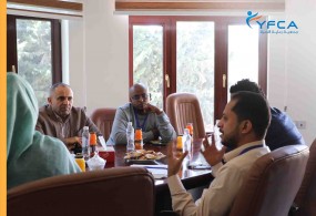 إجتماع قسم برنامج المأوى والحماية التابع لجمعية رعاية الأسرة  مع المجلس الدنماركي للاجئين