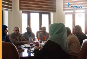 إجتماع قسم برنامج المأوى والحماية التابع لجمعية رعاية الأسرة  مع المجلس الدنماركي للاجئين