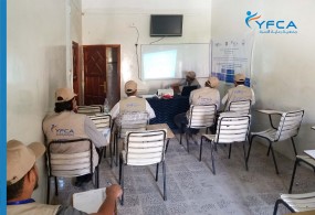 جمعية رعاية الأسرة تقيم تدريباً على فحص جودة المياه في محافظة الضالع