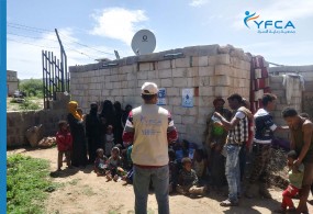 جمعية رعاية الأسرة تقيم تقييمًا شاملاً لاحتياجات المياه والصرف الصحي والنظافة في مديريتي دمت وجبن بالضالع