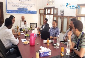 اجتماع بين فريق جمعية رعاية الأسرة وفريق الأوتشا في صعده لبحث سبل التعاون الإنساني