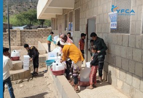 جمعية رعاية الأسرة تقدم مستلزمات النظافة الأساسية للنازحين والفئات المهمشة في محافظة الضالع