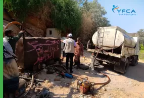 جمعية رعاية الأسرة تقدم الدعم التشغيلي لمحطتين لإمدادات المياه في محافظة شبوة