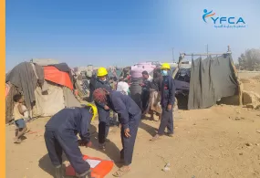 جمعية رعاية الأسرة تقدم المأوى الآمن للمجتمعات المتضررة من السيول في محافظة الجوف