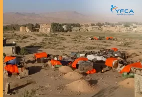 جمعية رعاية الأسرة تقدم المأوى الآمن للمجتمعات المتضررة من السيول في محافظة الجوف