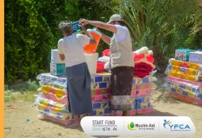 جمعية رعاية الأسرة  توزع  المساعدات غير الغذائية  للمجتمعات المتضررة من الفيضانات في مديرتي  سيئون والشحر