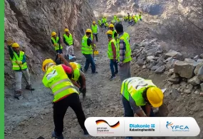 جمعية رعارية لأسرة توزع الجولة الثانية من المستحقات المالية الخاص بنشاط النقد مقابل العمل في محافظتي شبوة والضالع