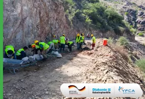 جمعية رعاية الأسرة توزع الجولة الثالثة من المساعدات النقدية الخاصة بنشاط النقد مقابل العمل  في محافظتي الضالع وشبوة