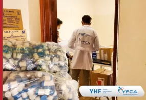 جمعية رعاية الأسرة تزود مركزين صحيين بالأدوات والمستلزمات الطبية الضرورية في محافظة الجوف