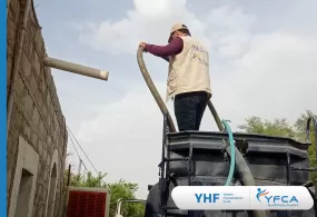 جمعية رعاية الأسرة تنفذ  مبادرة  لتوزيع المياه في  محافظة مأرب