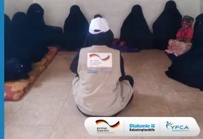 جمعية رعاية الأسرة  تنفذ 160 جلسة توعية  بالنظافة  في محافظتي شبوة والضالع