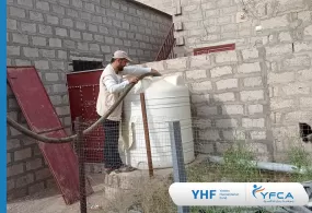 جمعية رعاية الأسرة تنفذ  مبادرة  لتوزيع المياه في  محافظة مأرب
