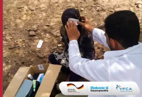 فريق العيادة المتنقلة لجمعية رعاية الأسرة  يقدم الرعاية الصحية لـ 558 شخصًا في الضالع